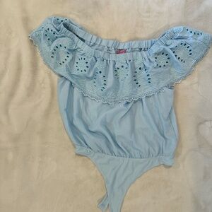 Baby blue Bodysuit- Size large